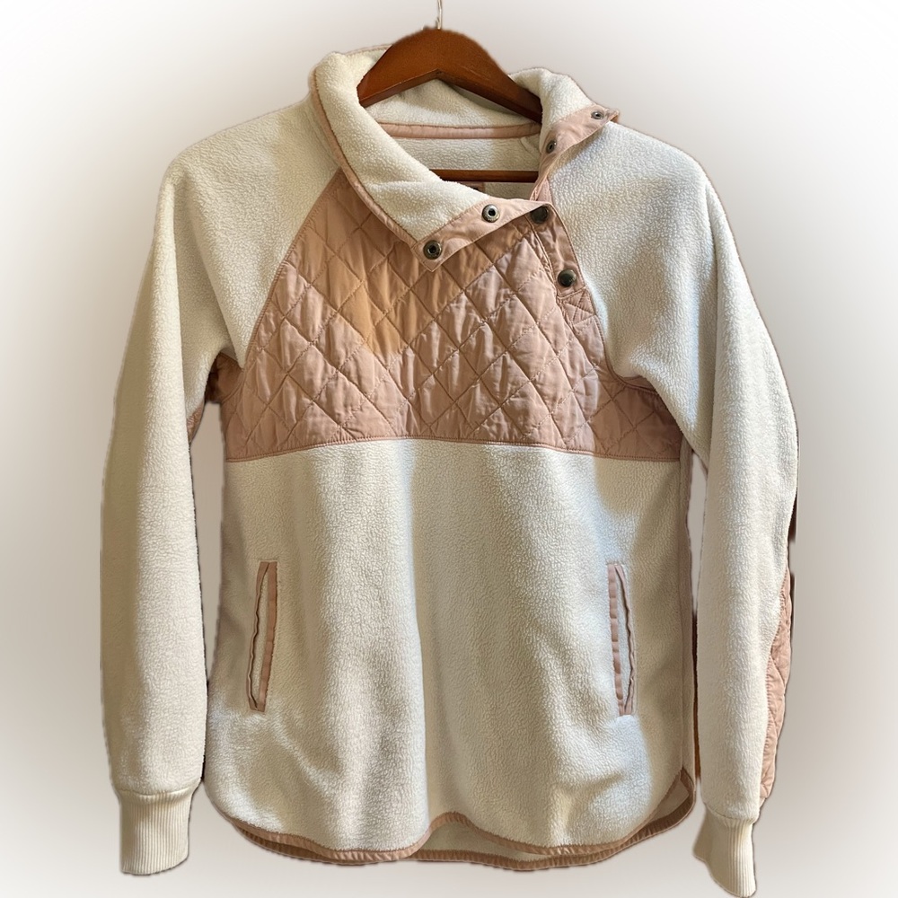 Abercrombie & Fitch Fleece Quilted Pullover